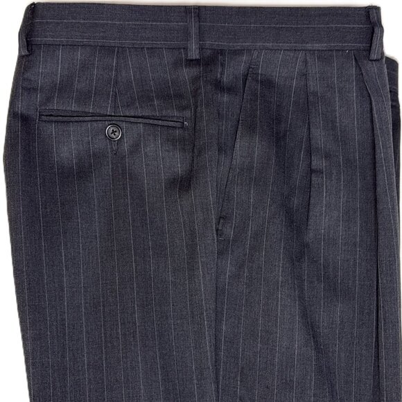 Polo Ralph Lauren Pants Men's 34x32 Gray 100% Wool Dress Slacks Classic Fit - Picture 5 of 16